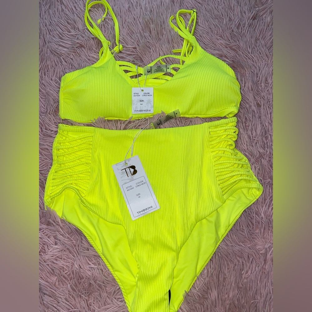 Neon Green Tinibinki Bikini